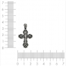 Серебряный крестик Распятие Христово 8163 купить в интернет магазине с доставкой