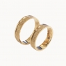 Переплавка золота в обручальные кольца 5012 ручной работы с глубокой матировкой