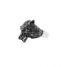 Серебряное мужское кольцо Волк к715
